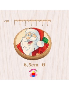 Weihnachtskekse 6,5 cm mit essbarem Druck -... 2