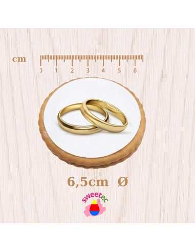 Fertiges Gebäck 6,5 cm mit essbarem Druck -...
