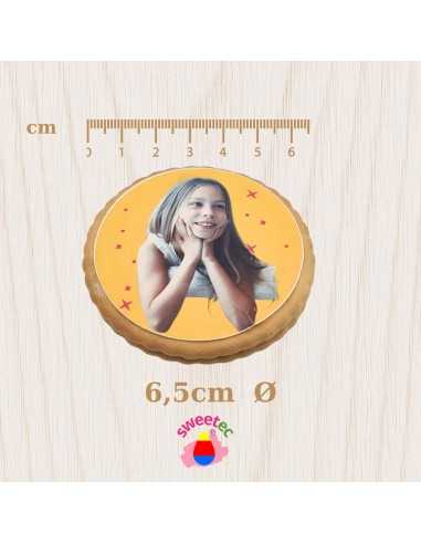Fotokekse 6,5 cm Ø mit essbarem Foto- oder...
