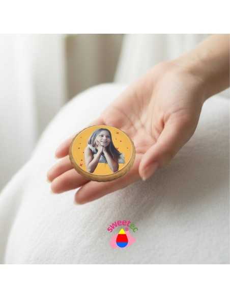 Fotokekse 6,5 cm Ø mit essbarem Foto- oder Logodruck