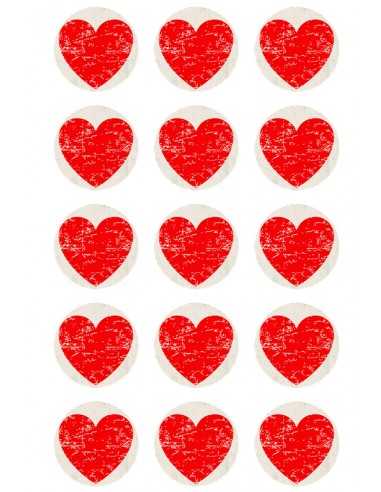 Essbarer Druck 6162 auf Schokoladentransferbögen (Choco Sheets)  zum Valentinstag