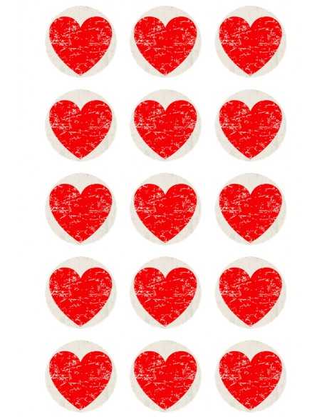 Essbarer Druck 6162 auf Schokoladentransferbögen (Choco Sheets)  zum Valentinstag