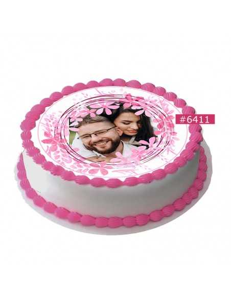 Essbares bild für Hochzeit 6411 für Kuchen Cupcake Kekse