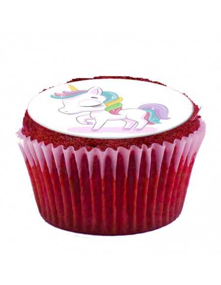 Essbare bild Einhorn 6290 für Cupcake-Kekse