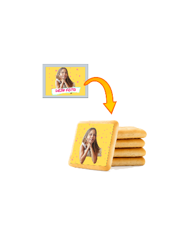 Personalisierte Keksaufleger quadratische  mit eigenes zucker photo deko bilder topper fur geburstag Kuchen cupcake esspapier