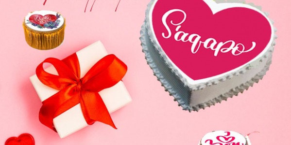 Essbare Zuckerpapier zum Thema Valentinstag
